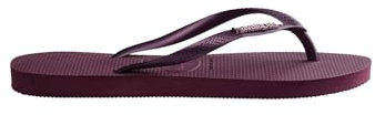 Havaianas Infradito Donna Slim Logo Metallic Purple Soil Ciabatte in gomma mare piscina (Purple Soil, Sistema Taglie Calzature EU, Adulto, Donna, Numero (range), Media, 35, 36)