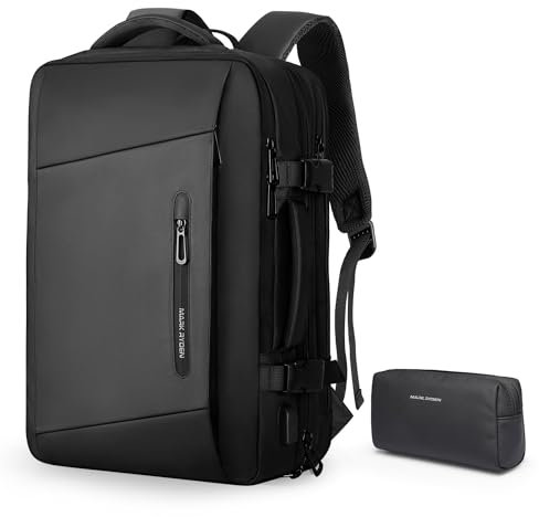 MARK RYDEN Erweiterbarer 26L-38L Rucksack,Business Herren, Laptop-Tasche 17 Zoll,Hydrophobe Stoffe, Diebstahlsicher, Fluggeprüfter, Handgepäck Inklusive Aufbewahrungstasche