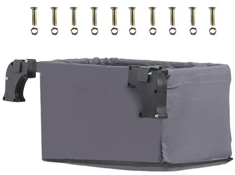 Baoblaze Wagon Cart Hecktasche Wagon Cart Zubehör Gartenwagen Tasche Einfach zu befestigende Wagon Aufbewahrungstasche Oxford-Stoff für Camping Shopping, grau