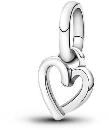 Ruaidhra Herz Charms & Beads für Damen Sterling Silber S925,Family,Blume Glühwürmchen Moments Charm Anhänger für Armbänder,Sicherheitskette,Geschenk für Frauen Geburtstag