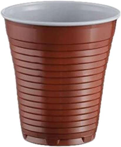 Bibo Italia SPA 100 Bicchieri Flò Traslucido Trasparente in Plastica da 160cc per Casa e Distributori Autmatici Caffè Cappuccino Cioccolata Latte The