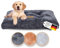 Belune® Hundekissen Deluxe [Dunkelgrau, M (108cm x 75cm x 12cm)] - waschbar, Hundebett mittelgroße Hunde, Hundekissen mittelgroße Hunde