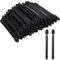 Lidschatten Pinsel 100 Stück Doppelseitige Lidschatten Applikator Schwarz Einweg Lidschattenpinsel Lidschatten Schwammpinsel Einweg Eyeshadow Brush für Damen Mädchen Lidschatten Make Up