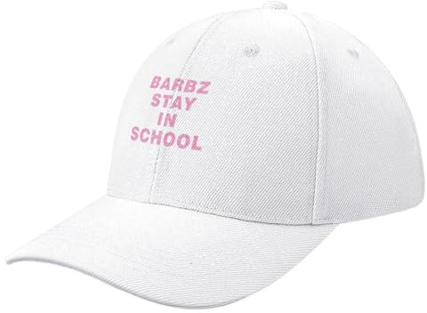 KOSOEII Basecap Barbz Stay in School Baseballkappe, Thermo-Visier, Ballkappe für Herren und Damen