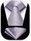 Enlision Herren Krawatten und Einstecktuch Set Violett Karierte Krawatte Taschentuch für Männer Business Hochzeit,Violett