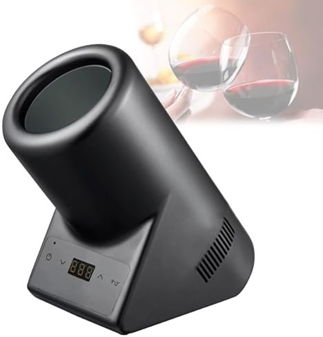 Bottle Wine Cooler Electric with Digital Touch Screen Controls & LED Light, Stainless Steel Wine Chillers Bucket for Red & White Wine or Some Champagne,A
