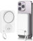 Doble Uso de Carga de succión magnética, teléfono móvil y Reloj Inteligente, Incluye Soporte y Puerto USB-C,Compatible con iPhone/16/15/14/13/12/Apple Watch 8/7 Ultra AirPods 4/3 Pro, etc.