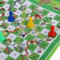 Ludo Mat Snakes and Ladders Board Game Set, Traditional Family Game with Dice and, 2-4 Players