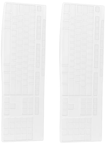 Garneck 2er Set Silikon Tastaturabdeckung Für MK270 - Wasserdichter Tastaturschutz - Idealer Schutz Für Ihre Cherry Weiß Tastatur Langlebig Und Hygienisch