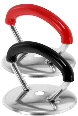 VINTORKY 2piezas Perillas De para De Olla Acero Inoxidable y Plástico Asas para Tapaderas De Cacerola Resistentes Al y Fáciles De Instalar Accesorios De Cocina Prácticos