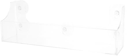 Mipcase Display Stand for Bottle Display Rack and Syrup Stand Made of Acrylic Material Suction Cups for Kitchen Fridge Organization As Wall Shelf Suction Cup Storage Shelf