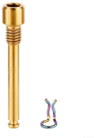 Pernos de pinza de freno de disco de aleación y clip de resorte para XTR Ultegra M985 R8070 para mayor seguridad en bicicletas (dorado)