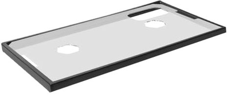 Fenteer Fisch Tank Deckel Abdeckung Aquarium Top Abdeckung mit Rahmen Klar – Mit 3 Fütterungslöchern – Anti-Sprungschutz– Ideal für Fische & Schildkröten, für 43, 43 cm X 25.5 cm X