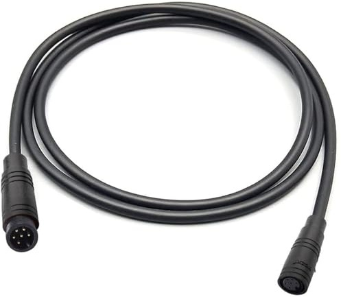 RUNCCI-YUN Ebike 6 Pin Waterproof Extension Cable Connector e-bikes male and female Plug Wire,6 pin cable connector,for electric bike light,Throttle,Ebrake-50cm M8