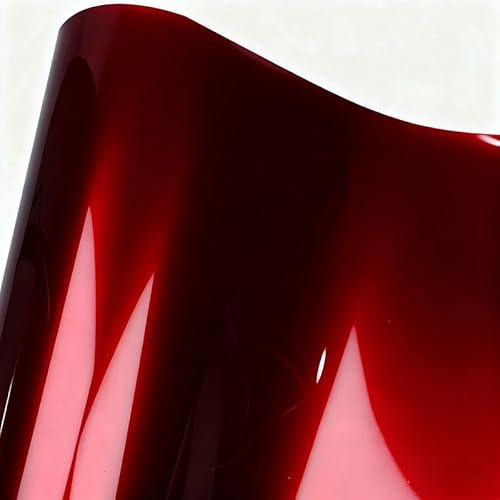 ZionYEE 5FT x 50FT Car Wrap Vinyl Roll with PET Liner Gloss Liquid Metal Dragon Blood Red for Automotive SUV Truck Bike Boat,Bubble-Free Low Viscosity Adhesive,Repositionable,UV Protection