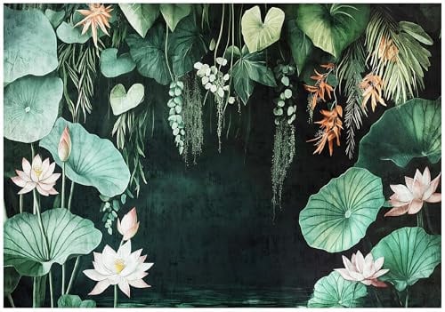 WallArena Vlies Fototapete, Blumen, 350x250cm | Fototapeten - Tapeten - für Wohnzimmer Schlafzimmer - Vliestapete Wandtapete Tapete 3D Effekt- inkl. Kleister