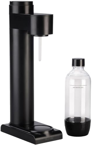 Rosenstein & Söhne Wassersprudler Küche: Soda-Wassersprudler mit 1-Liter-Flasche, Soda-Stream-kompatibel (Sodastream, Leitungswasser Sprudler, Cocktail)
