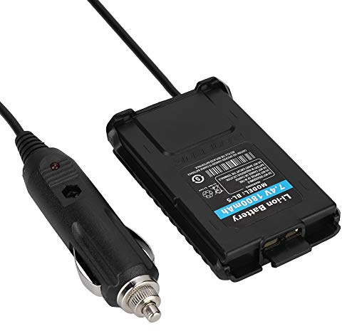 SALALIS UV-5R Radio Car Battery Eliminator Hochwertiger Adapter für Walkie Talkie, Autoladegerät für UV-5R -5RA -5RB, für Auto Taxi LKW Bus