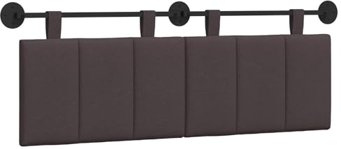 vidaXL Hängendes Kopfteil Stoff, Schlafzimmer, Rechteckig, Modern, Wandmontage, Anpassbares Kopfteil, Ergonomisch, Platzsparend, Akzentpaneel