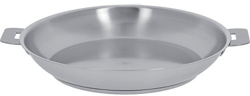Cristel - P22QL - Poêle inox 22 cm - sans Poignée amovible - Collection Strate Argent