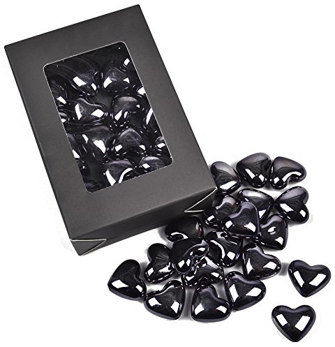 Dadeldo Living & Lifestyle Deko Herzen 20er Box Grau Streudeko Tischdeko Bastel Kreativ