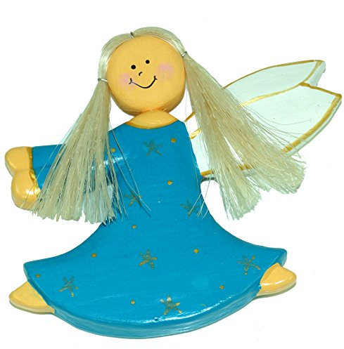 GURU SHOP Schutzengel, Weihnachtsengel, Christbaumschmuck - 6, Türkis