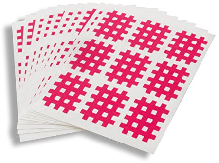 AFH Cross Tape Exklusiv | verschiedene Ausführungen (Größe 1 | 90 Stück | ca. 22 x 28 mm, pink)