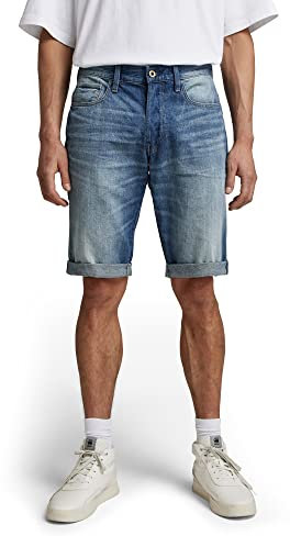 G-Star Para Hombre Shorts 3301 Denim, Azul (medium aged D07432-8973-071), 38