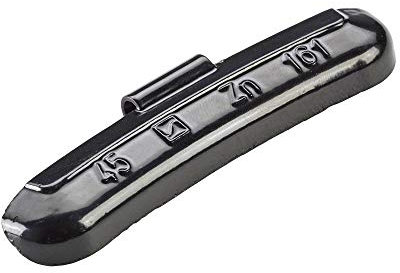 Hofmann Power Weight 50x Auswuchtgewichte Stahlfelgen schwarz 45g | Wuchtgewichte schwarz | PKW Ausgleichsgewicht Schlaggewicht Stahlfelgen