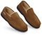 Dunlop Zapatillas Casa Hombre | Pantuflas Estilo Mocasines Cerradas | Zapatillas de Casa Invierno Calientes Suela de Goma Dura | Regalos Originales para Hombre ( 12 UK 46 EU, Marrón Talla Fabricante)