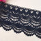 3 Yard 11cm-12cm Baumwolle spitzenband vintage-style Spitze Spitzenborte Häkelspitze Häkel-Borte Häkelband Spitzenbesatz Dekoband für Nähen Handwerk Hochzeit Deko Scrapbooking Geschenkbox (Schwarz)