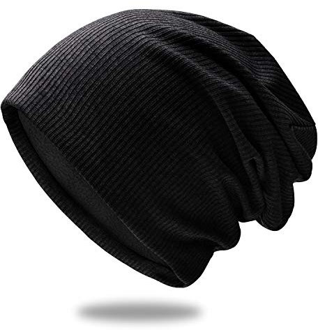 OCTERING® Slouch Beanie Mütze Baumwolle Elastisch Fleece-Futter Herren und Damen Unisex