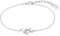 s.Oliver Armband 925 Sterling Silber Damen Armschmuck, mit Zirkonia synth., 17+3 cm, Silber, Baguette, Kommt in Schmuck Geschenk Box, 2032590