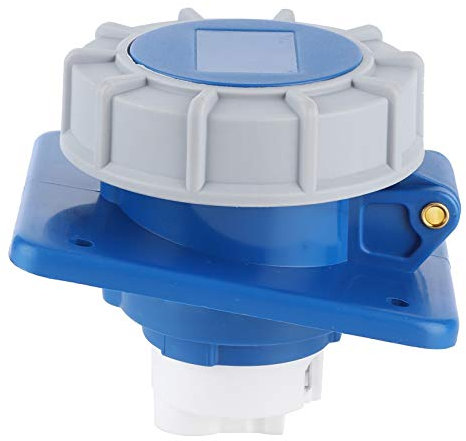 Akozon Prise de Quai pour Bateau avec Joint Prise de Courant avec Joint IP67 Étanche 16A 220‑250V pour Caravane de Camping-Car Yacht RV