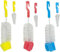 Pack of 2 Brush Kids Baby Milk Feeding Bottle and Teat Nipple Cup Cleaning Brush Sponge, Hanging Hole for Easy Storage, Non-Scratch Brush, Easy Cleaning (Small + Large) (Random Color) (D2)