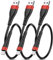 OIITH for Apple MFi Certified Short iPhone Charger Cable 3 Pack 1 Ft, 12 inch Lightning Charging Cord, Fast 2.4A iPhone Data Cord Compatible with iPhone12/11/XS/Max/XR/X/8/8P/7P/6/iPad - Red
