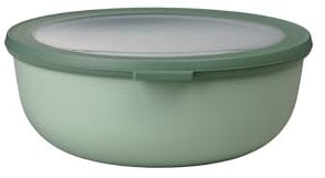 Mepal - Multi Bowl Cirqula Round - Vorratsdose mit Deckel - Geeignet als Luftdichte Aufbewahrungsbox für den Kühlschrank, Mikrowellengeschirr & als Frischhaltedosen - 2250 ml - Nordic Sage