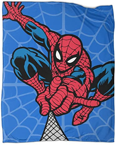 UNDERZY Spider-Man Kuscheldecken, Decke,Flanelldecke, Weich Wohndecke, Mikrofaser Kuscheldecke, Sofadecke Für Kinder Erwachsene,Anime Decken 3D-Digitaldruck 60x80inch(150x200cm)