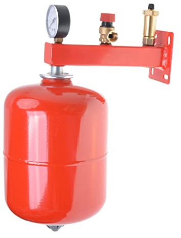 Aqbau® Set Membran Ausdehnungsgefäß 24 Liter für Heizung mit Sicherheitsgruppe Druckausgleichsbehälter Ausgleichsbehälter Weiss Druckbehälter Membran Für geschlossene Kreislauf