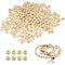 Uootach 400 Stück 10 mm Natürliche Runde Holzperlen, Perlen aus Lotusholz, Natürliche runde Holzperlen, Einfach zu fädelnde Schmuckarmbänder, Bastelarbeiten, dekorative Accessoires