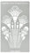 Aleks Melnyk Nr.459 Metallschablone, Wirbel, ägyptische Lotusblumen, antik, Ornament, Muster, kleine Schablone, 1 Stück, Vorlage für Holzverbrennung, Gravur, Basteln, Sammelalbum, Kunst, verziert