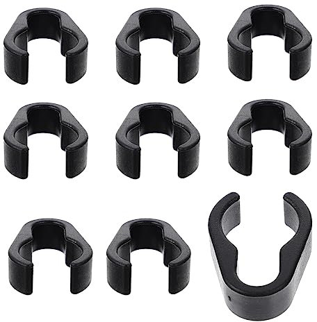 Microphone Stand Cable Clips 10pcs Mic Cable Clips - Universal Microphone Boompole Cable Clip Set Plastic Microphone Cable Clamps Mic Cable Holder Mic Stand Cable Clamp