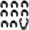 Microphone Stand Cable Clips 10pcs Mic Cable Clips - Universal Microphone Boompole Cable Clip Set Plastic Microphone Cable Clamps Mic Cable Holder Mic Stand Cable Clamp
