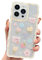 HZLFCZL Kompatibel mit iPhone 15 Pro Max Hülle Blumen Bär Aesthetic Handyhülle Kameraschutz Case Niedlich Muster Mädchen Frauen Kawaii Weich TPU Transparent Phone Case for iPhone 15 Pro Max-Gelb