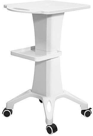 Begoniape - Carrello regolabile per salone di bellezza con vassoio, carrello cosmetico con ruote per ufficio e salone, carrello multiuso per parrucchieri