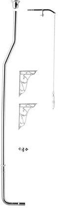 Ceramic Accessories Traditional High Level Flush Pipe Pack - Chrome/White