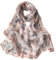 FAIRYGATE Damen Halstuch Stola Festlich Schal Pink Geblümt Rayon Mischung Chiffon oder Rayon Scarf für Frauen B7120