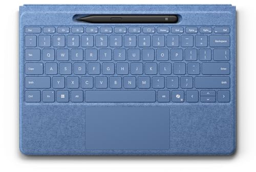 Microsoft Surface Pro 13 Flex Keyboard + Slim Pen | Saphirblau | QWERTZ | kompatibel mit Surface Pro 13 ab Surface Pro 8 unter Windows 11