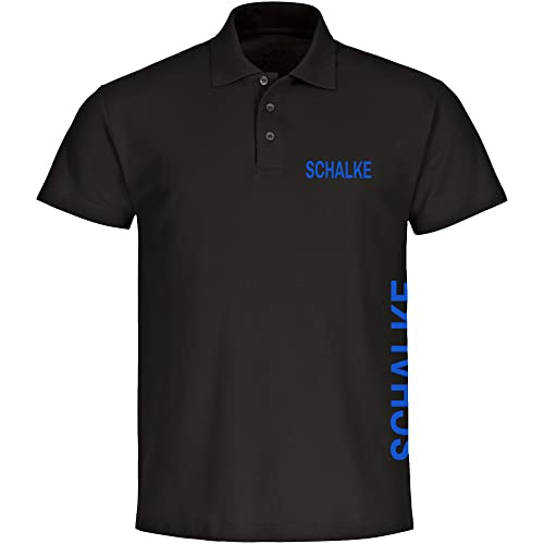 multifanshop Poloshirt - Schalke - Brust & Seite