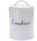 SUMTree 1 Gallon Biscuit Barrel for Kitchen Counter, Large Cookie Jar with Lids, Bread Bin Cake Storage Tin for Cookies, Dessert, Gift Giving, Rustic Kitchen Decor and Accessories, 15.8 * 18.8cm